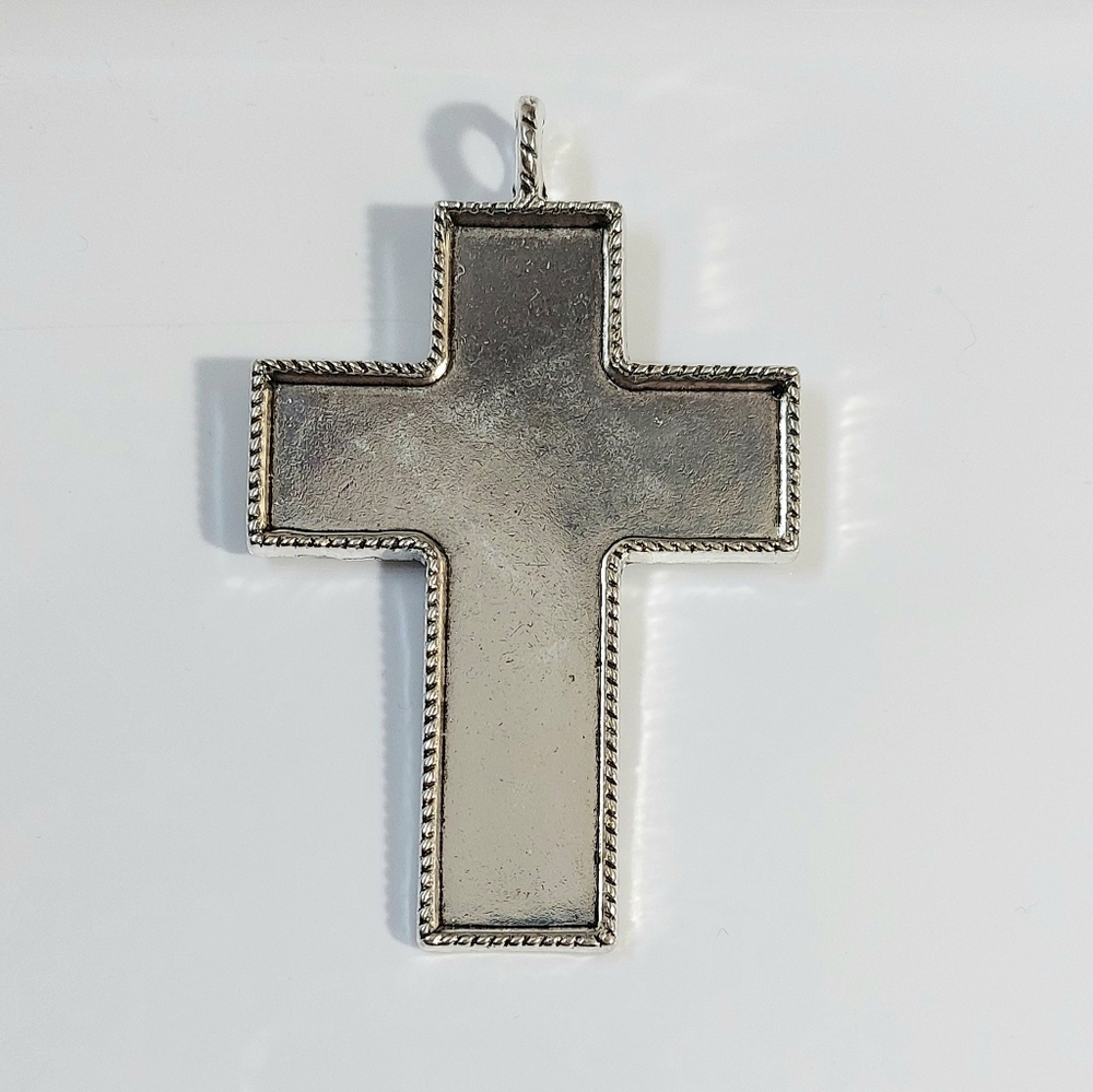 Cross Necklace Pendant - Silver Mens Womens Jewelry